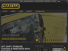 Tablet Screenshot of paratech.com